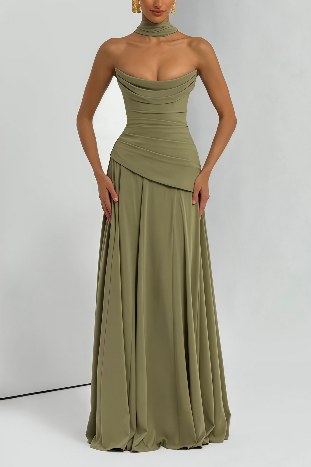Vestido Longo Romane  – Elegância e Charme Atemporal