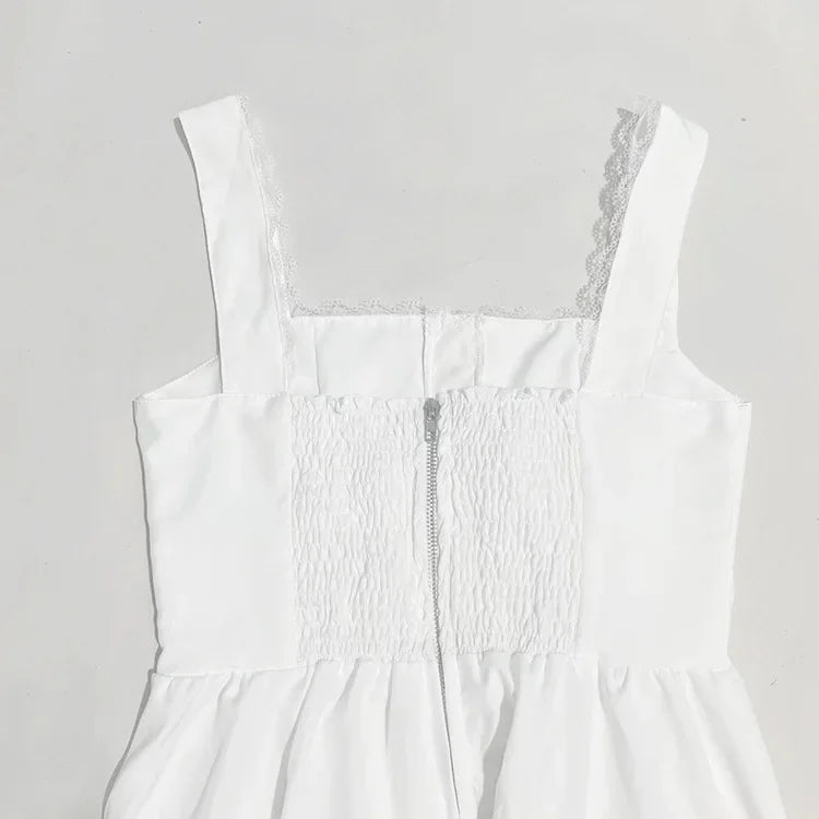 Vestido Elegante de Verão com Decote Quadrado - Leveza e Sofisticação
