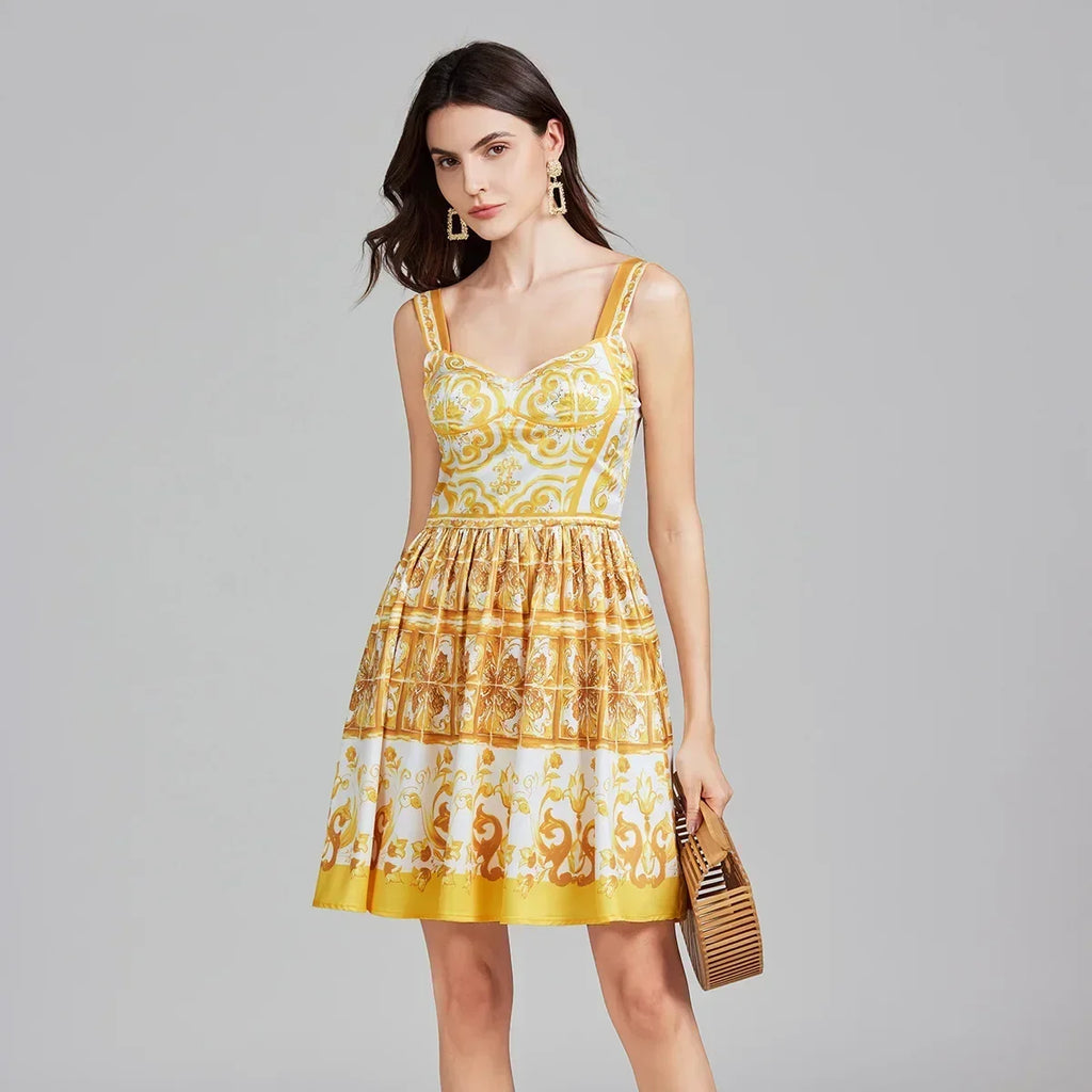Vestido Estampa Dolce - Elegante