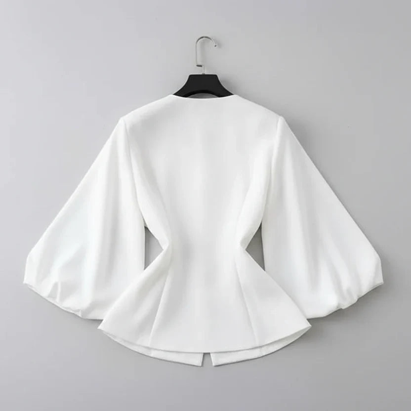 Camisa bordada a mão - elegante sofisticada