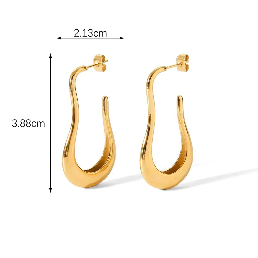 Brincos Argola Minimalista Dourada - Sofisticação Atemporal