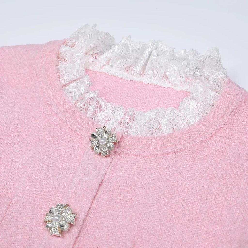 Conjunto Executivo Rosa: Casaco Estruturado e Saia Sereia Midi – Elegância