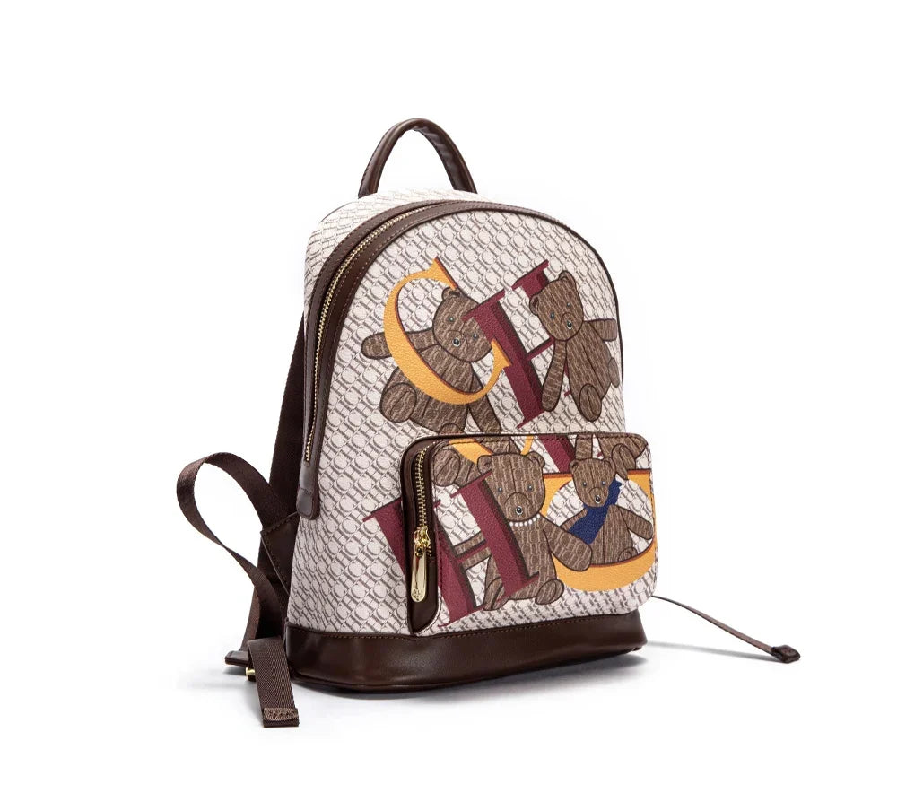 Mochila CHCh Feminina Premium com Design Exclusivo e Detalhe Artístico