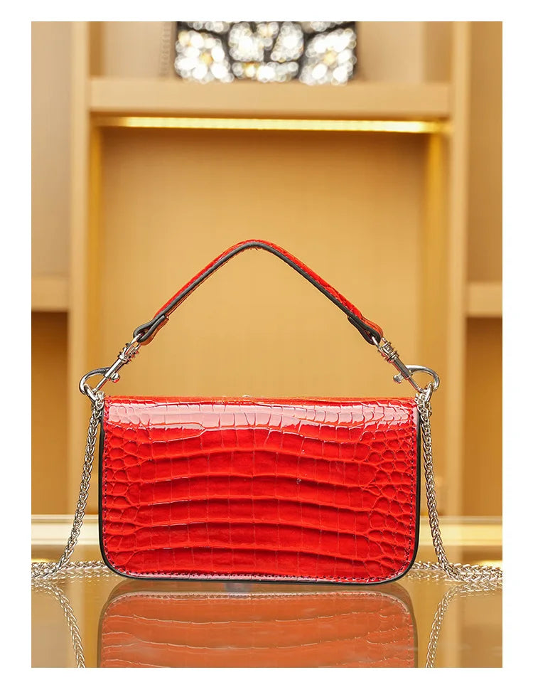 Bolsa Clutch Elegante com Pedrarias Bordadas à Mão
