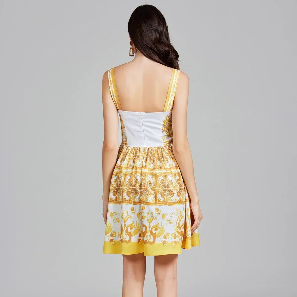 Vestido Estampa Dolce - Elegante