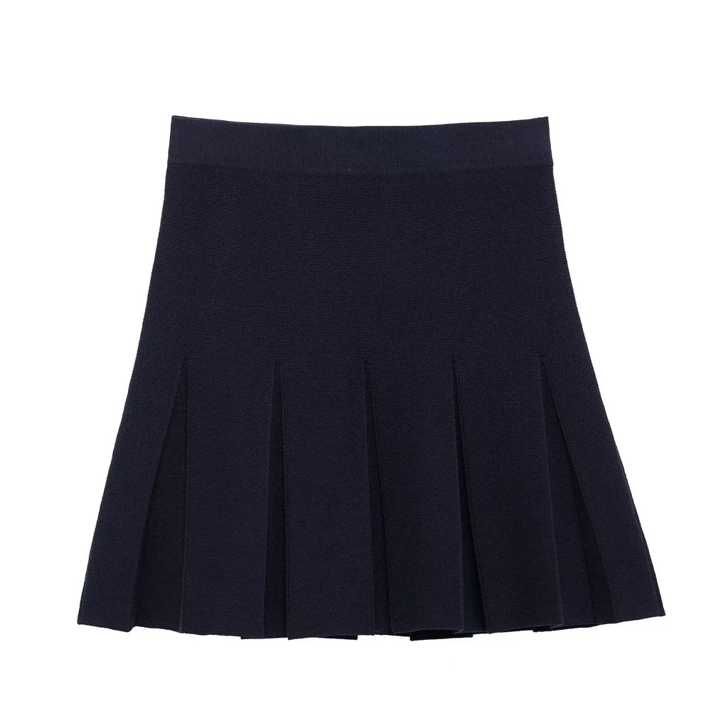 Conjunto Luxo Vermelho em Malha de Alta Densidade – Cardigã e Saia