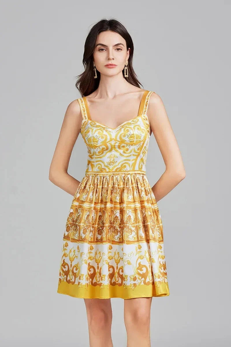 Vestido Estampa Dolce - Elegante