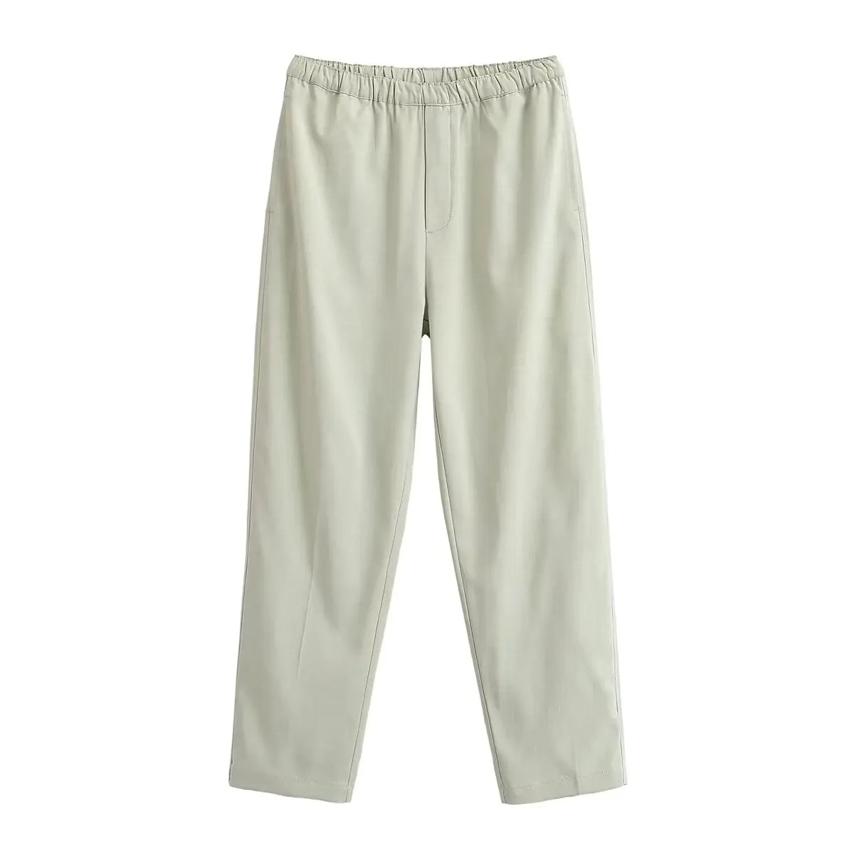 Conjunto Minimalista Abotoamento Simples e Calça de Corte Reto