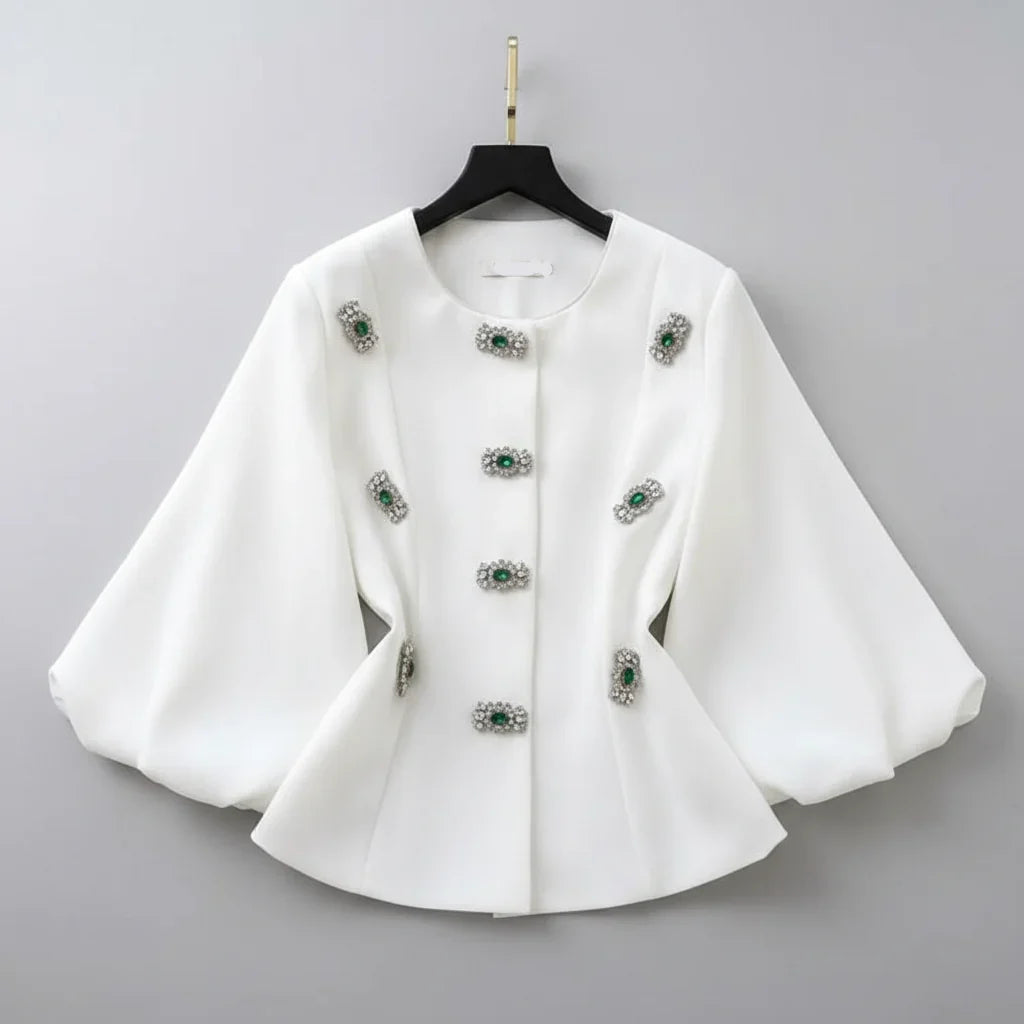 Camisa bordada a mão - elegante sofisticada