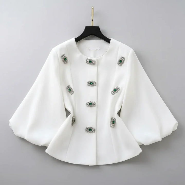 Camisa bordada a mão - elegante sofisticada