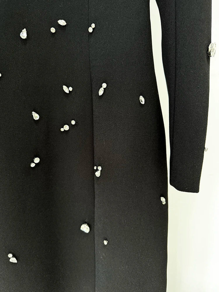 Isabela | Vestido Longo com Bordado à Mão em Pedrarias