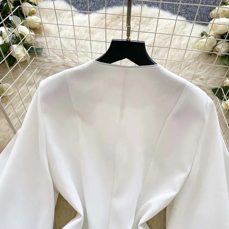 Camisa bordada a mão - elegante sofisticada