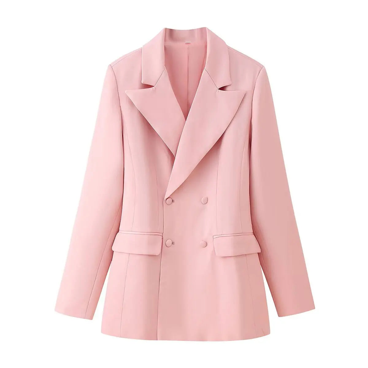 Conjunto Blazer Transpassado e Saia Evasê em Renda Trabalhada
