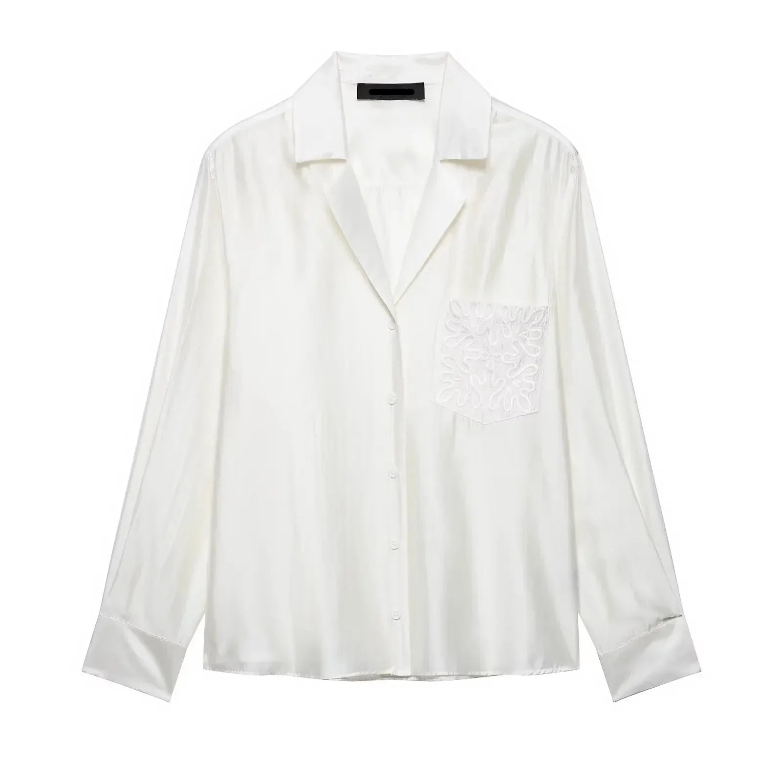 Camisa Elegante de Manga Longa – Modelagem Solta e Minimalista