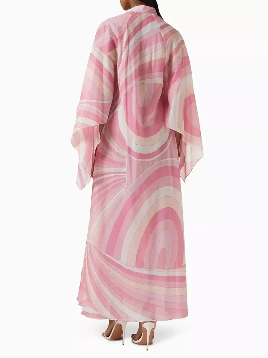 Vestido Longo Fluido Estampado