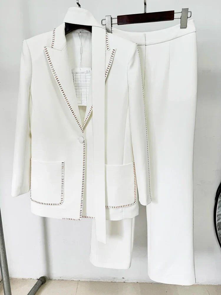 Conjunto de Luxo: Blazer + Calça de Alfaiataria