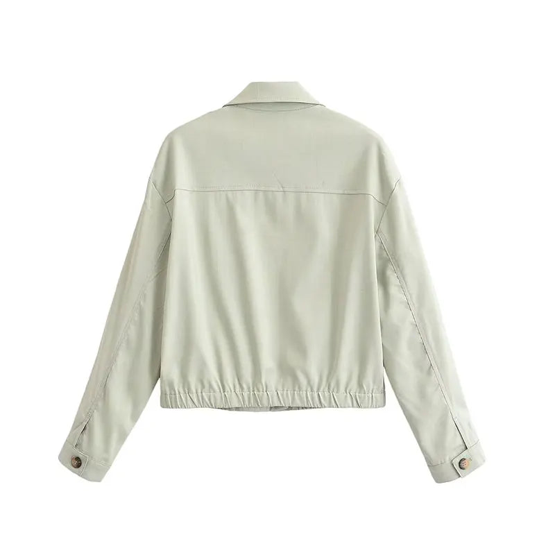 Conjunto Minimalista Abotoamento Simples e Calça de Corte Reto