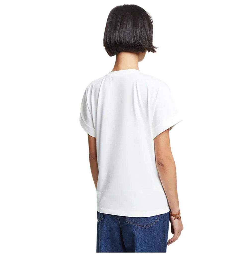 Camiseta CHCH Feminina Clássica em Algodão com Estampa Tipográfica