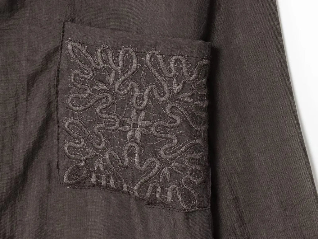Camisa Elegante de Manga Longa – Modelagem Solta e Minimalista