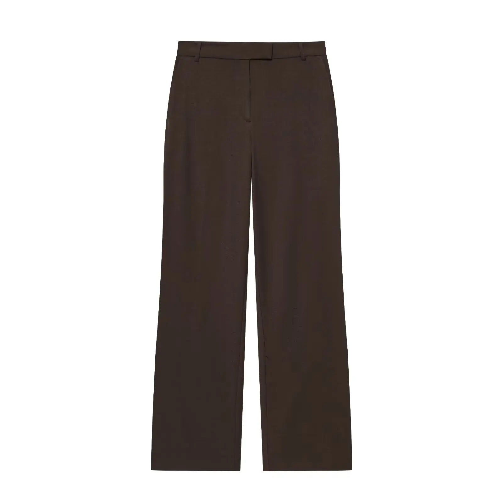 Conjunto Contemporâneo Sem Mangas com Cinto e Calça de Alfaiataria