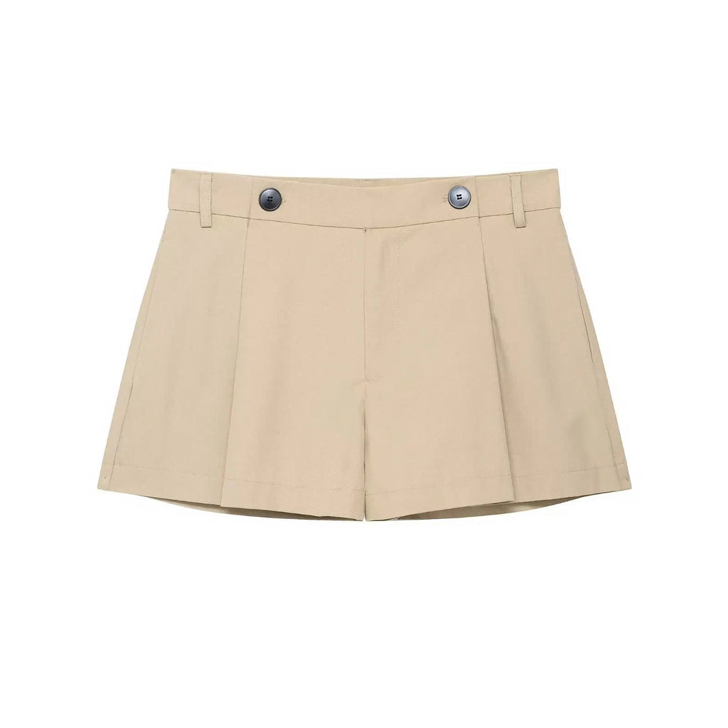 Conjunto Streetwear Elegante: Casaco Estruturado com Cinto e Shorts de Alfaiataria