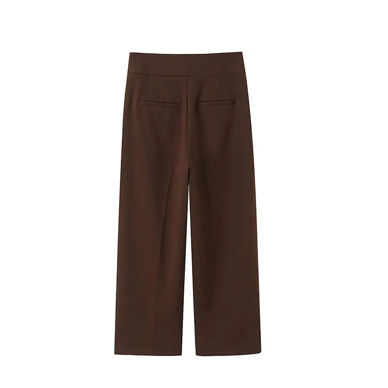 Conjunto de Alta Sastria com Colete Alongado, Faixa Regulável e Calça Fluida
