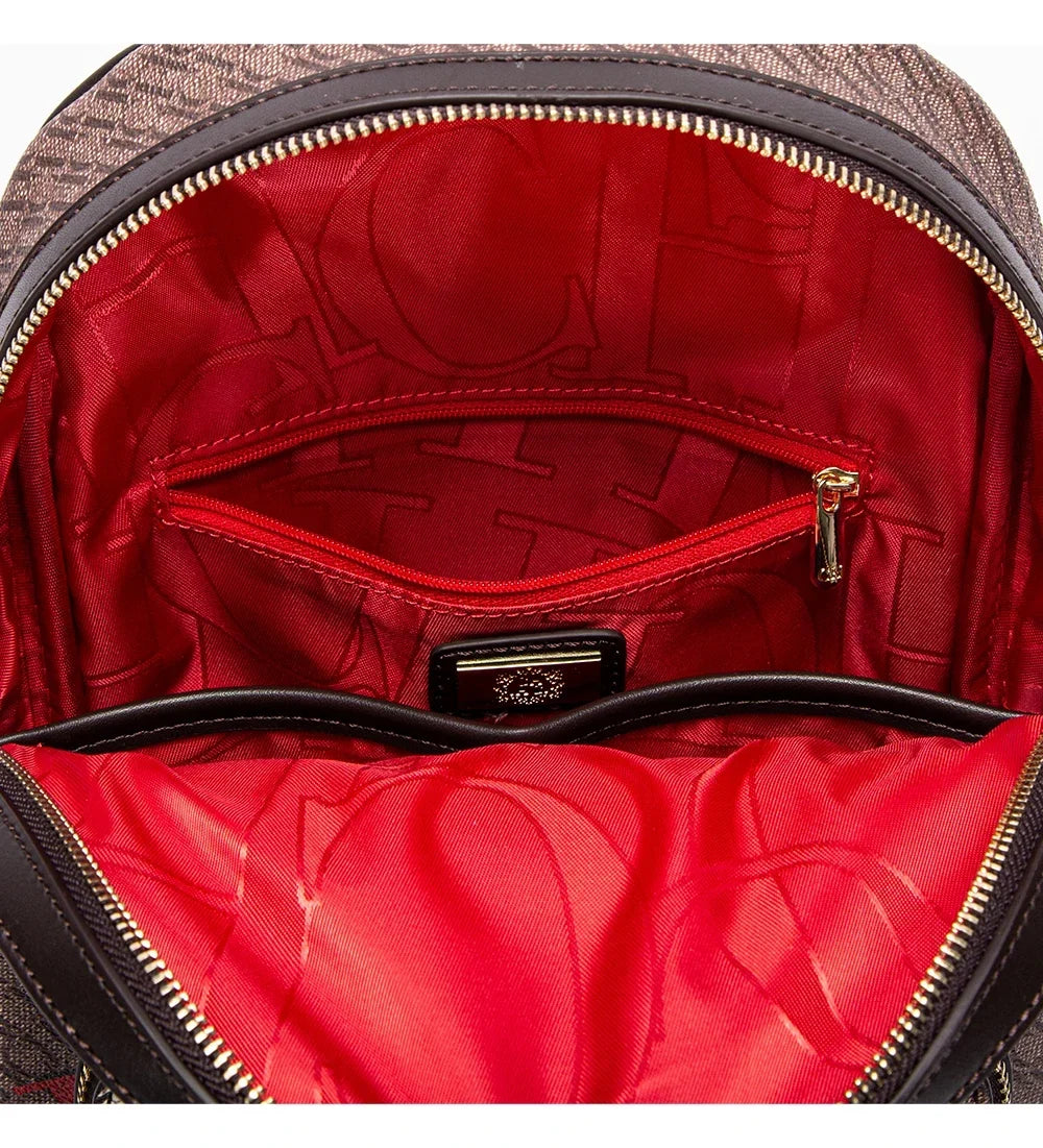 Mochila CHCh Feminina Premium com Design Exclusivo e Detalhe Artístico