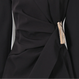 Blazer de Alfaiataria e Detalhe de Fivela Lateral - Modelagem Acinturada e Sofisticada