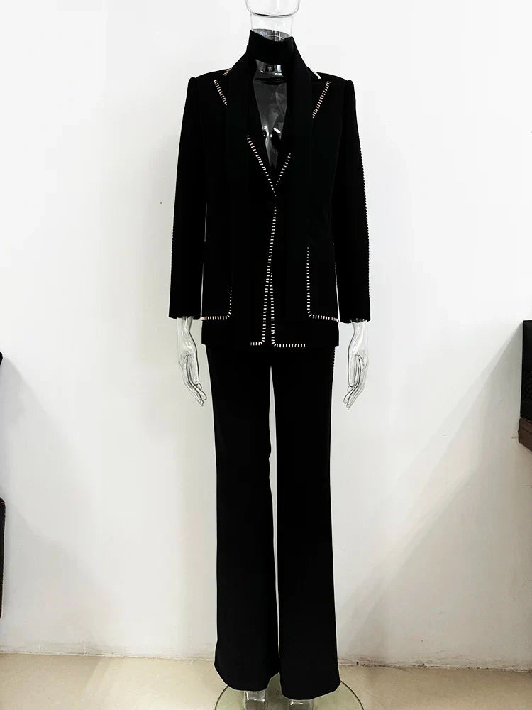 Conjunto de Luxo: Blazer + Calça de Alfaiataria