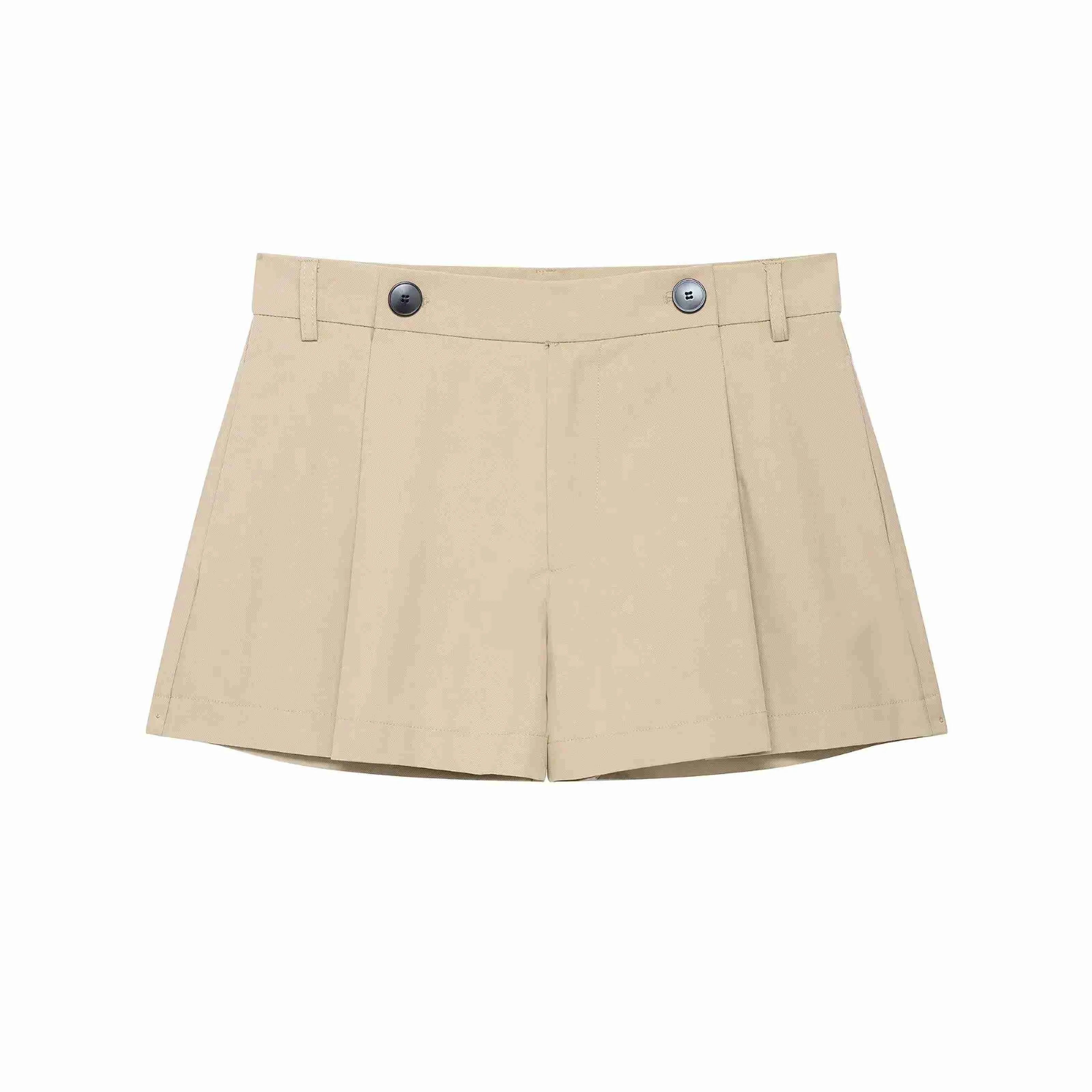 Conjunto Streetwear Elegante: Casaco Estruturado com Cinto e Shorts de Alfaiataria
