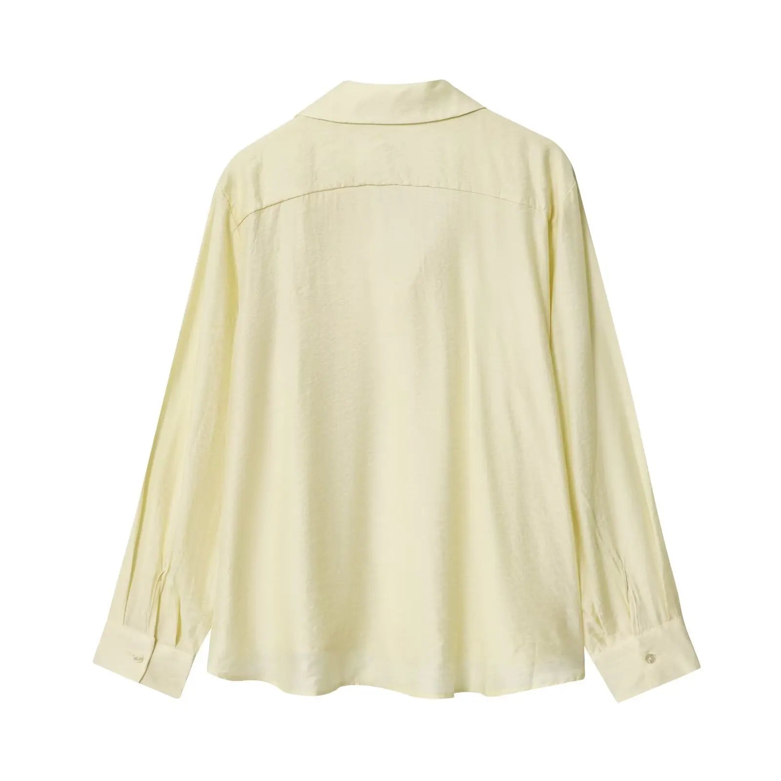 Camisa Elegante de Manga Longa – Modelagem Solta e Minimalista