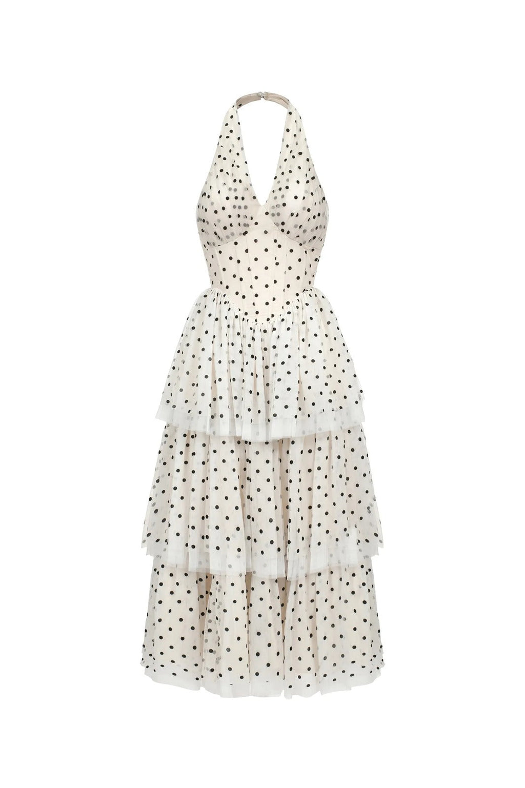 Vestido Midi com Recortes Artísticos e Renda Delicada em Poás