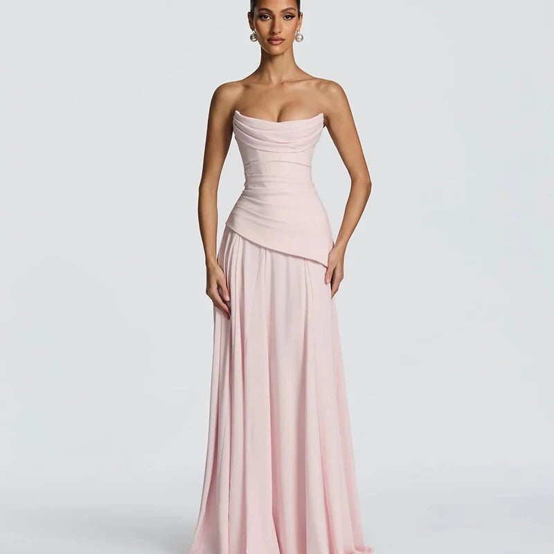 Vestido Longo Romane  – Elegância e Charme Atemporal