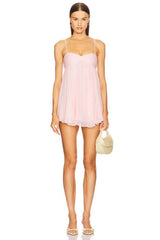 Zaya | Vestido Slip Dress em Rosa Blush Acetinado com Alças Finas